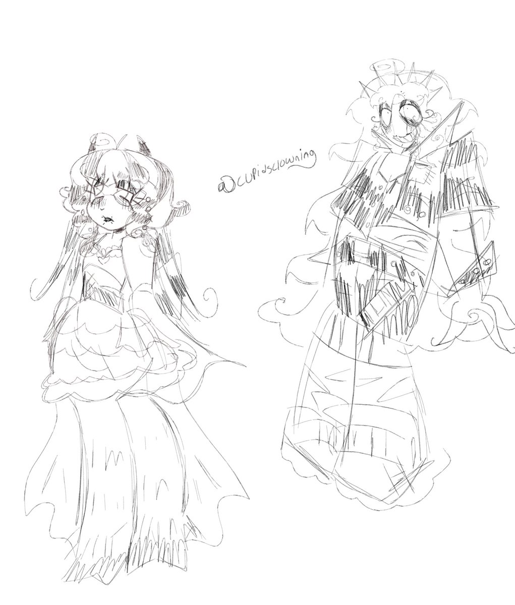cupidsclowning's tweet image. Attacks you with my random oc doodles as you scroll by