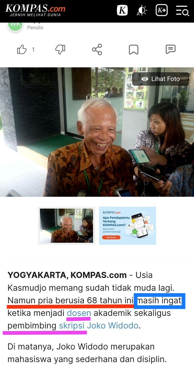 ...Yang harus dihadapi Jokowi dalam isu ijazah palsu ini bukan cuma Rismon-Roy-Tifa, tapi juga:

1. Polri

Yg di konpers bilang KKN Jokowi thn 1983 dgn data2 meyakinkan, padahal Jokowi bilang yakin thn 1985.

Duel keyakinan. Wkwkwk

2. Kompas

HAHAHAHA!!

Gimana cebokin'y? (``,)