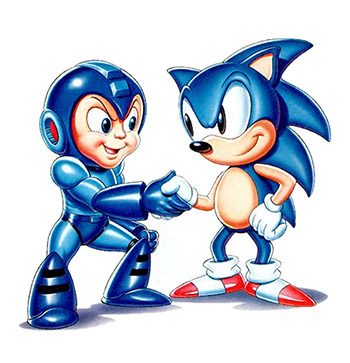 ans_critico's tweet image. Cuando llego Mega Man The Wily Wars (Compilación de Remake's de Megaman 1,2 y 3) a SEGA se hizo este arte de Mega Man y Sonic tomándose de la mano, curiosamente en Americe ese Mega Man solo salió en formato digital por medio de SEGA CHANNEL algo muy similar a Gamepass.
