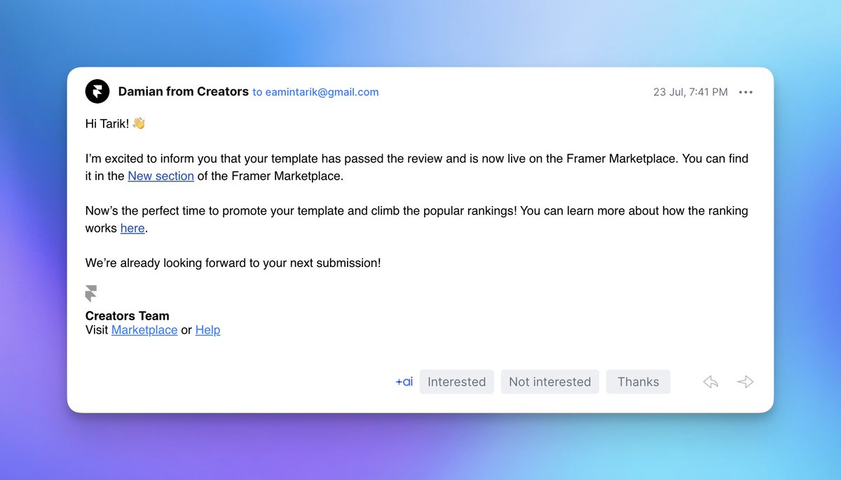 ArifurRahman64's tweet image. 🎉 Excited news. Our New hashtag#framer template now In framer marketplace .
hashtag#Grabuilibrary is gradually reaching its goal, step by step.
Check in Markova: lnkd.in/gRJep4Ta

#Grabui #DesignLibrary #FramerTemplates #WebflowTemplates #UIUXDesign #DesignInspiration