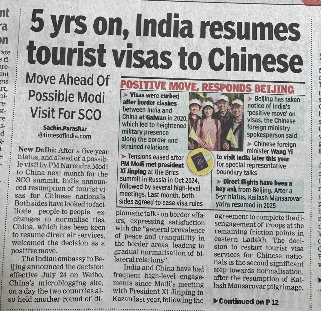 Rupsha_sourav5's tweet image. *NO retribution for China’s actions in Galwan
*China claims Arunachal as its own
*Border dispute continues in Ladakh
*China aids Pakistan in Operation Sindoor
What does @narendramodi govt do?