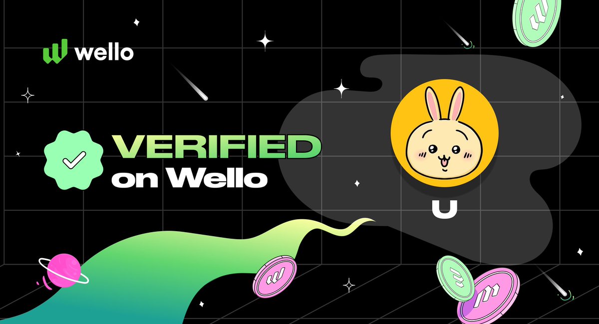 $U is now verified on Wello 🐚

We love to see Usagi’s cuteness🐰

Trade <a href="/usagibnb/">U - CTO🐰</a> with Apple Pay, Visa &amp; Mastercard. 

🍏 App Store: bit.ly/WelloAppStore
✈️ TestFlight: bit.ly/WelloTestflight
🤖 Android: coming soon