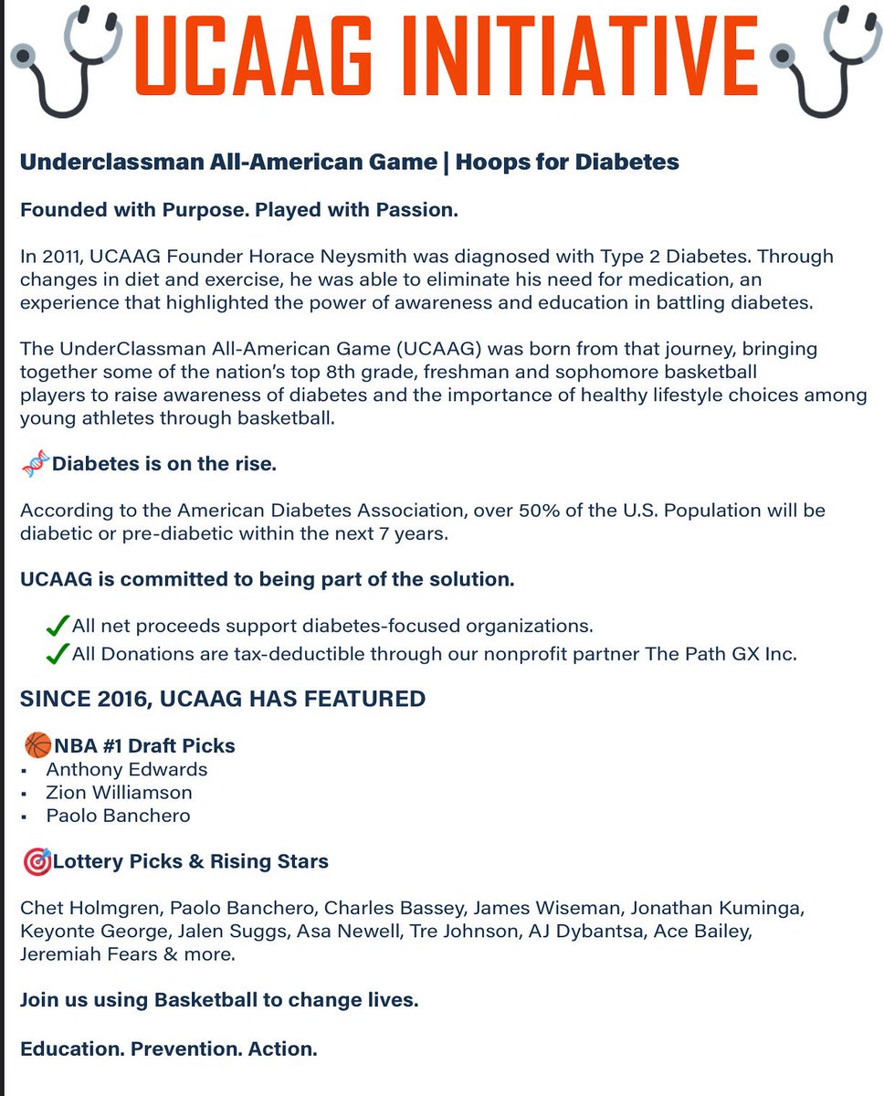 #MoreThanaGame #forthecause #hoopsfordiabetes Aug 3rd Holy Innocents School, Atlanta, GA Three games, featuring some of the nations and Regions top players shining a light and creating awareness and education around diabetes. Games begin at 12:30pm.