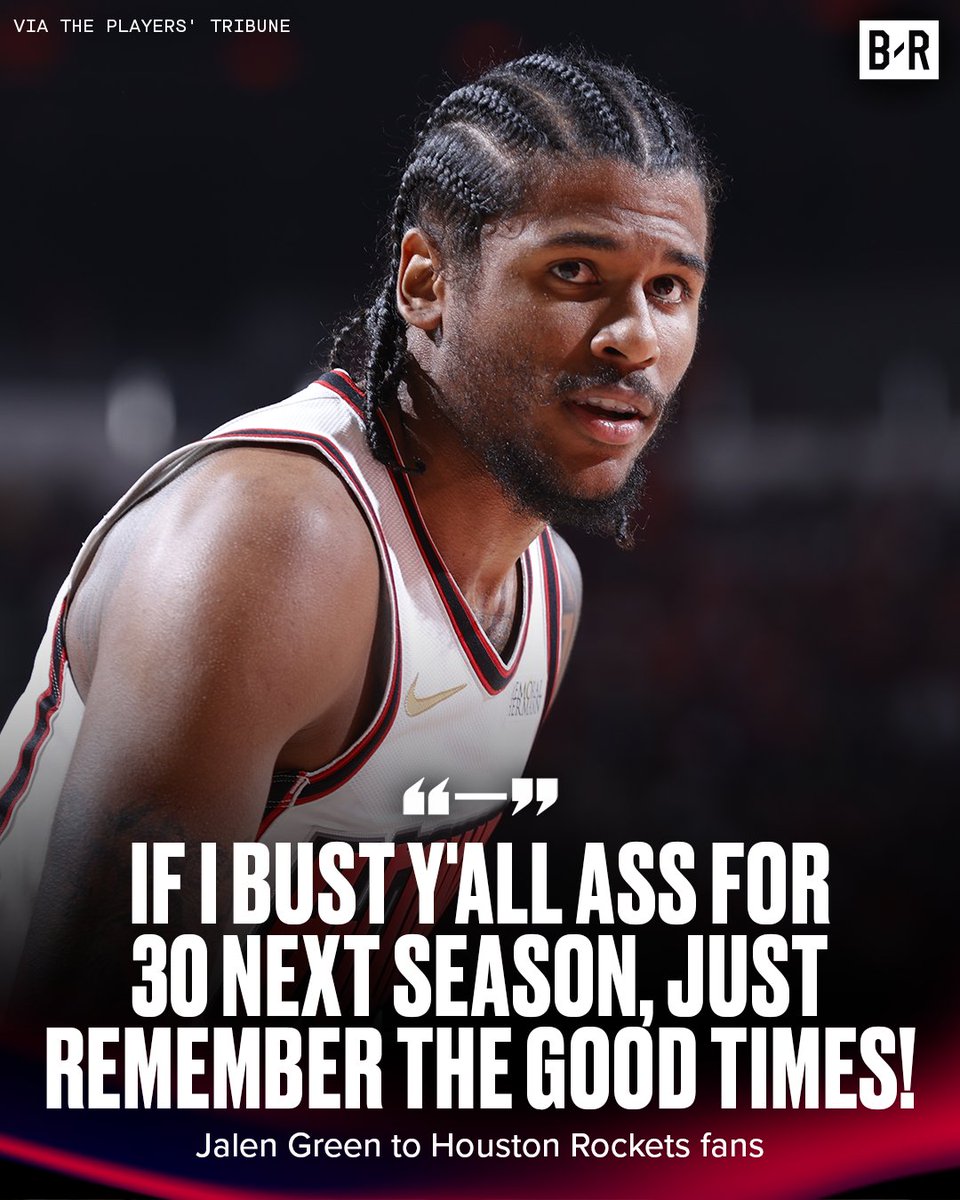 Jalen Green not holding back against Houston 👀

(via <a href="/PlayersTribune/">The Players’ Tribune</a>)