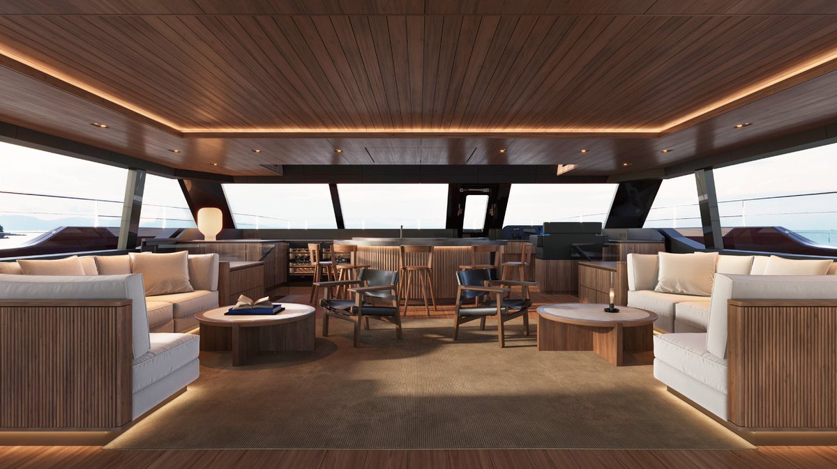 notahotel_inc's tweet photo. 本日販売を開始したNOT A GARAGE第一弾は、ポーランド・Sunreef Yachts社製のカタマラン「SUNREEF 80 POWER NOT A GARAGE EDITION」。日本初上陸モデルに独自の内装デザインを施した特別仕様の一艇です。

来年春に開業するNOT A HOTEL SETOUCHIエリア（広島県・佐木島）での運航を予定しています。

https://t.co/uKTdLr3TlA