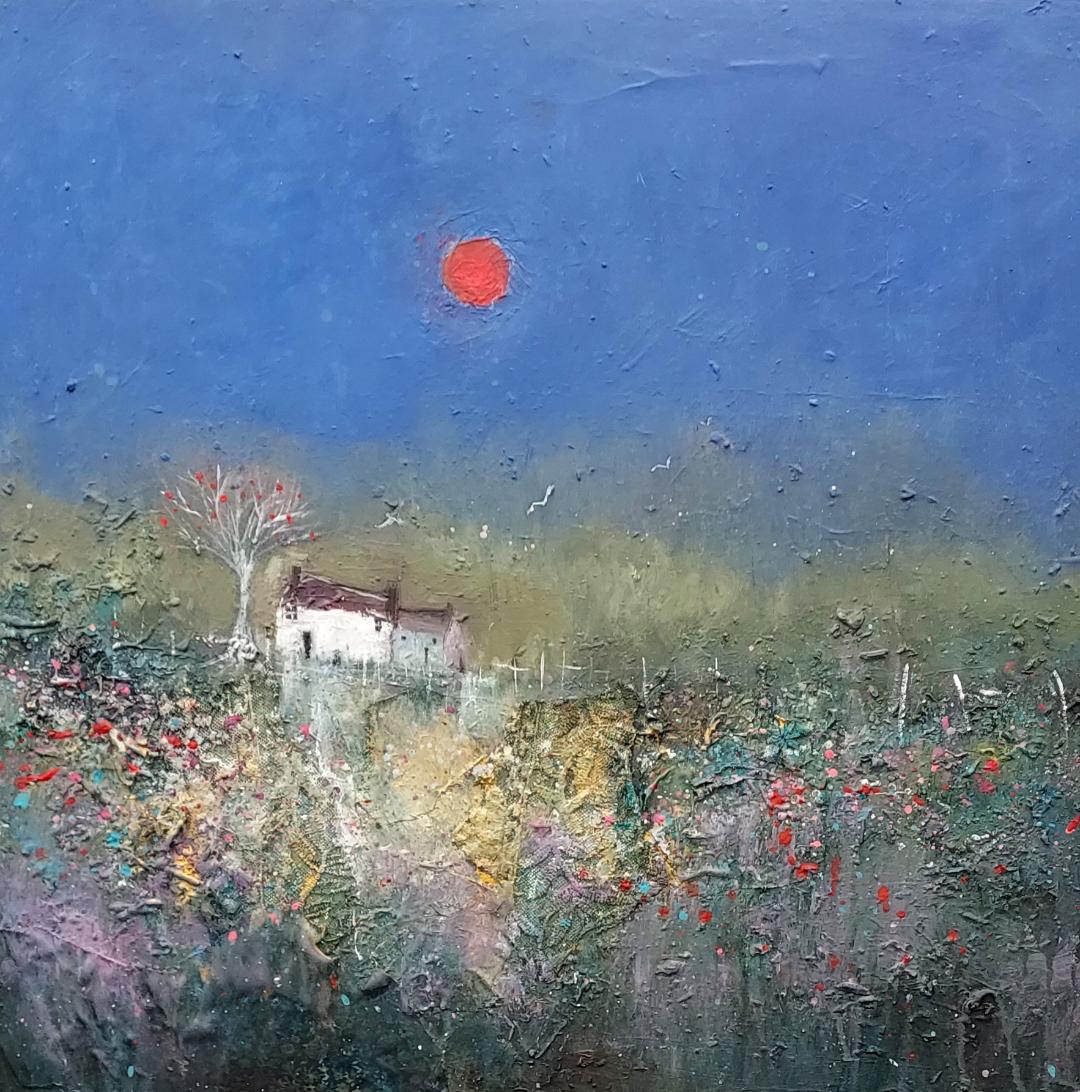 SilvinaFlorida's tweet image. Goodnight everyone!
Ruby Moon, mixed media 🎨 Lisa House, British