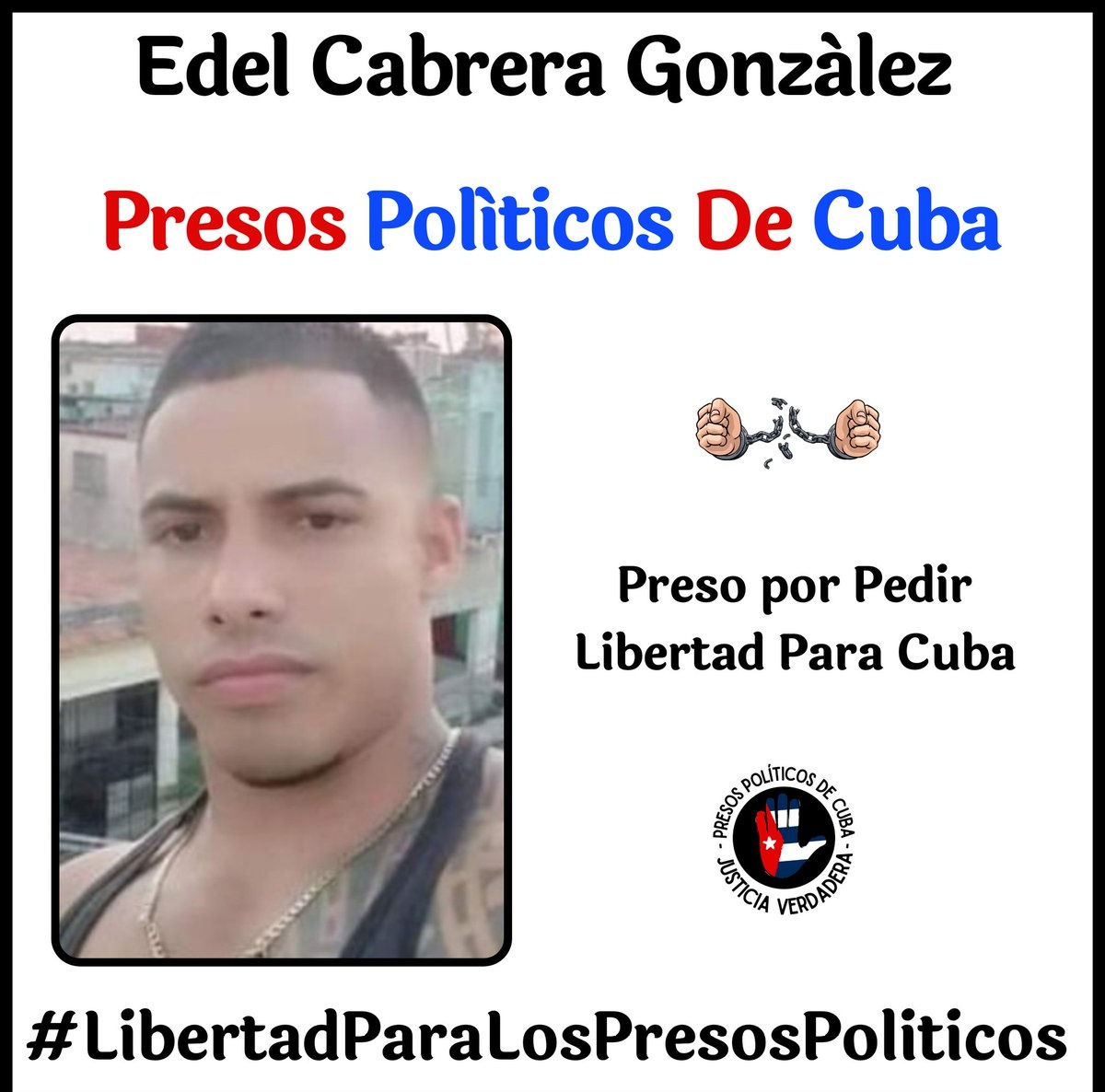 MassinoRaul's tweet image. Ayuda a que el #Twittazo por los #PresosDeCastro sea viral. Retuitea y usa los hashtags. ¡Su libertad depende de nosotros! #PresosPolíticosDeCuba