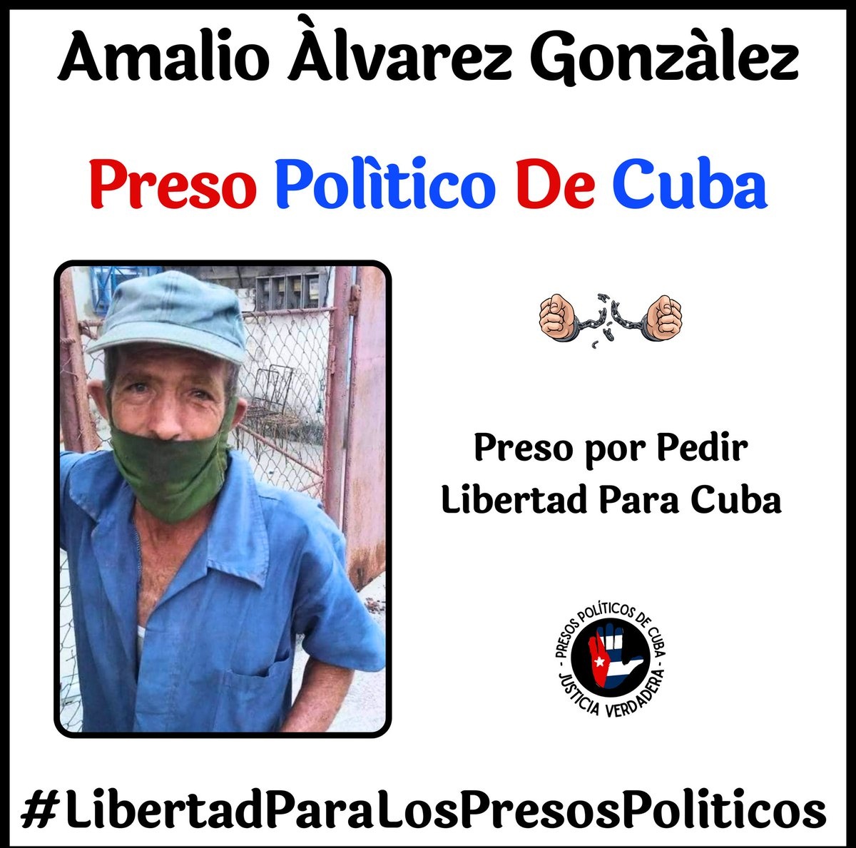 MassinoRaul's tweet image. Ángel Miguel Martín.
Los #PresosDeCastro están pagando con su Libertad y sufrimiento por defender los derechos que todos deberíamos tener. No los dejemos solos. #Twittazo #HastaQueSeanLibres