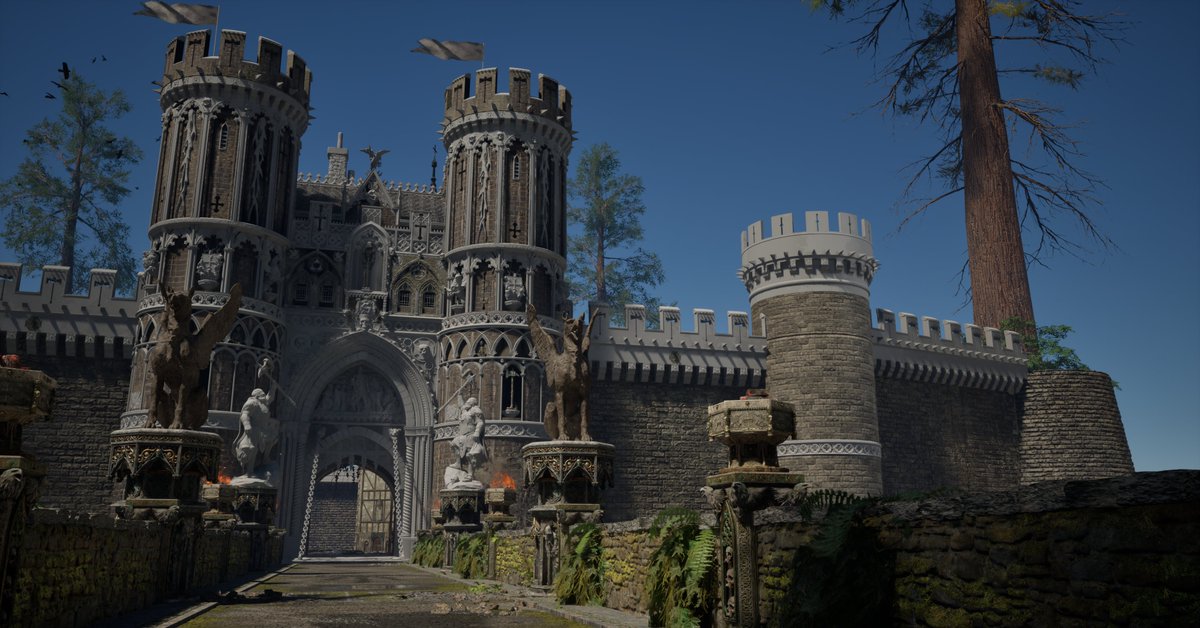 PS_Leoluch's tweet image. Small design tweak on the side towers and walls. Back to production, I guess