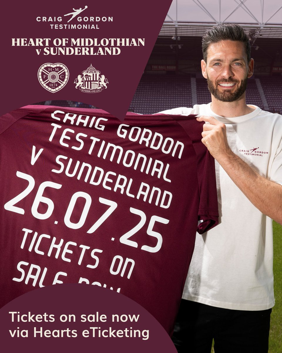 Scarves Around The Funnel (@aroundthefunnel) on Twitter photo 🧤 A special episode 356 of <a href="/AroundTheFunnel/">Scarves Around The Funnel</a> 🧤
We chat with Craig Gordon ahead of <a href="/CGTestimonial/">Craig Gordon Testimonial</a> on Saturday, Hearts vs Sunderland at Tynecastle
Craig looks back on his career in Gorgie and on Wearside, and responds to Vlad’s claim that he was offered a blank cheque to stay… 🧤 A special episode 356 of <a href="/AroundTheFunnel/">Scarves Around The Funnel</a> 🧤
We chat with Craig Gordon ahead of <a href="/CGTestimonial/">Craig Gordon Testimonial</a> on Saturday, Hearts vs Sunderland at Tynecastle
Craig looks back on his career in Gorgie and on Wearside, and responds to Vlad’s claim that he was offered a blank cheque to stay…