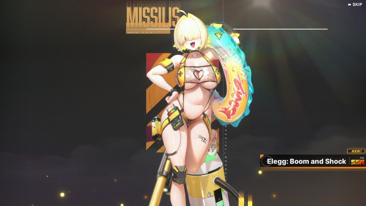 I overslept when I got home from work and didn't realize that today was Egg day...

I pulled Elegg in 11! (1 multi + 1 single) 🎉

Thankfully, I didn't touch any gems. Now I can peacefully go back to hoarding gems and adv vouchers like usual...🐲💎🎫

#NIKKE #NIKKEsummer2025