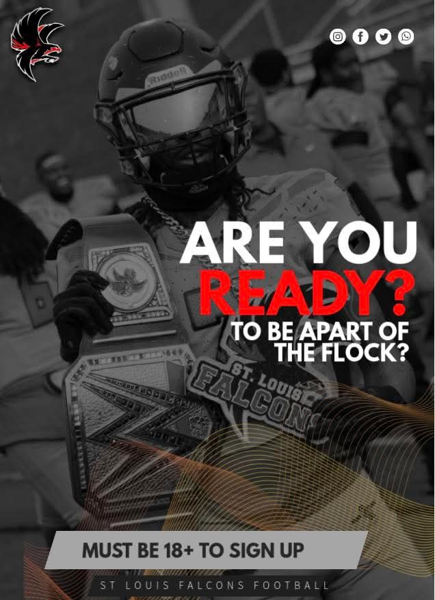 Aw314Stl's tweet photo. Do u Have what's its Takes 
St.Louis Falcons Football 

#TheFlock https://t.co/PxUwWtiCJn