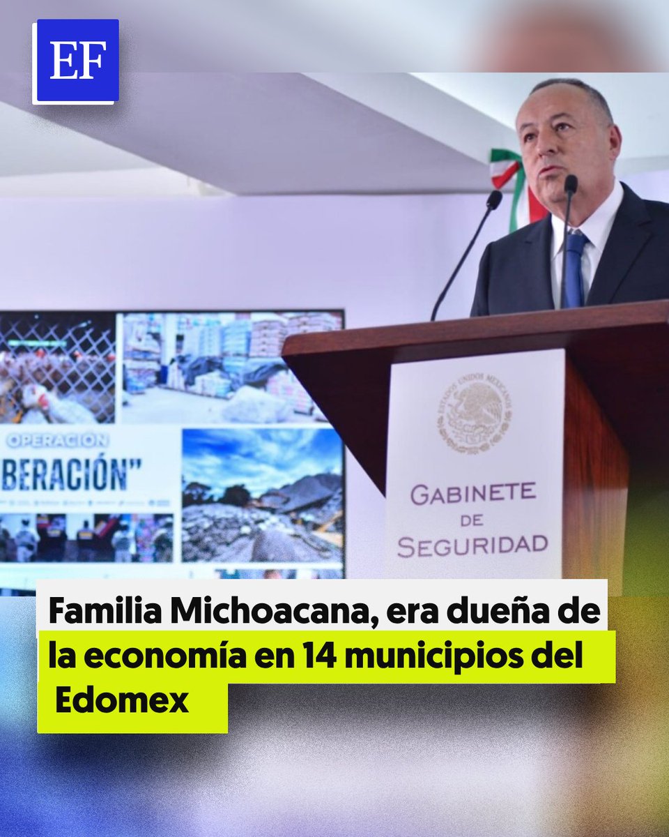 ElFinanciero_Mx's tweet image. Desde los huevos y la carne al cemento y el aluminio; de las minas de arena al transporte o la paquetería: la economía de 14 municipios del Estado de México estaba totalmente controlada por el crimen organizado elfinanciero.com.mx/nacional/2025/…