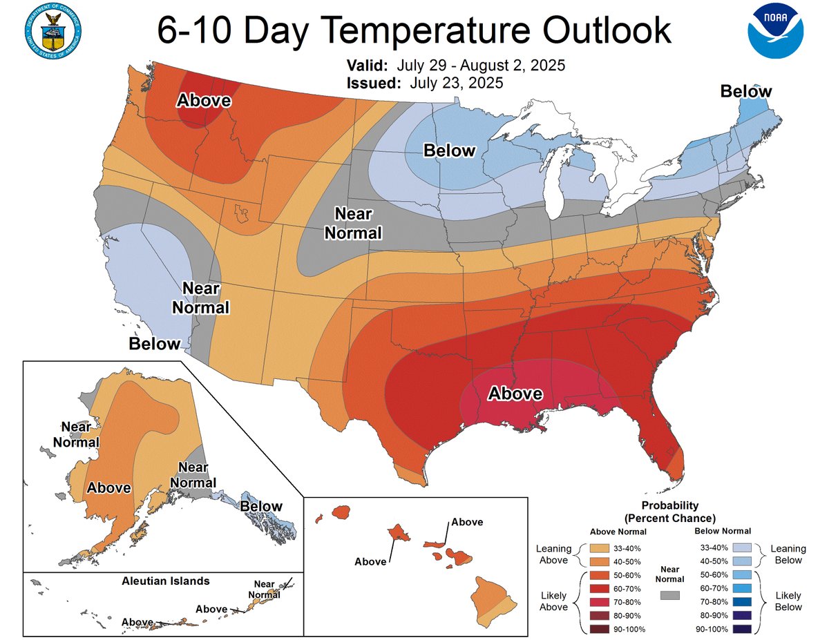 MarcTwinCities's tweet image. Lil cooldown possible at the end of the month into August in the Upper Midwest