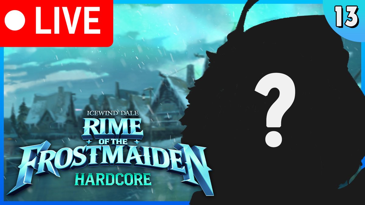 World of Io/IOverse (@worldofioyt) on Twitter photo HERE COMES A NEW CHALLENGER!
Icewind Dale HARDCORE is back with a brand new character! Whose it going to be? Be sure to head on over today at 8pm EST and find out! Starring <a href="/Egocider/">Juniper</a> <a href="/Mrlawlman1/">Lawlman</a> <a href="/Lobosjrgaming/">Lobosjr</a> <a href="/TheCrownedDM/">👑 Crowned Dungeon Master 🎲</a> <a href="/TomFawkes/">Tom Fawkes</a>
Twitch > BrettUltimus HERE COMES A NEW CHALLENGER!
Icewind Dale HARDCORE is back with a brand new character! Whose it going to be? Be sure to head on over today at 8pm EST and find out! Starring <a href="/Egocider/">Juniper</a> <a href="/Mrlawlman1/">Lawlman</a> <a href="/Lobosjrgaming/">Lobosjr</a> <a href="/TheCrownedDM/">👑 Crowned Dungeon Master 🎲</a> <a href="/TomFawkes/">Tom Fawkes</a>
Twitch > BrettUltimus