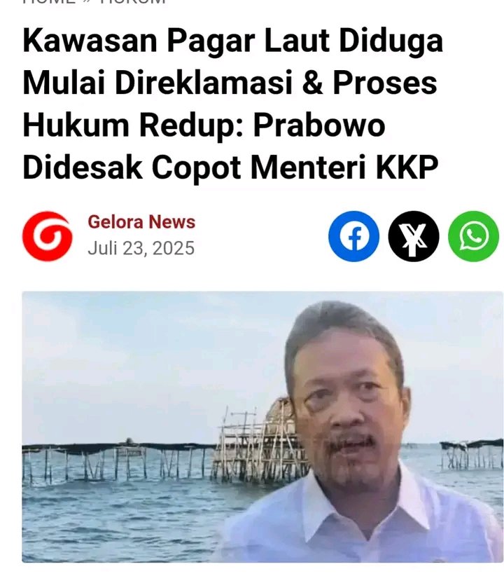 kang___L's tweet image. Apa kabar pagar laut...?
