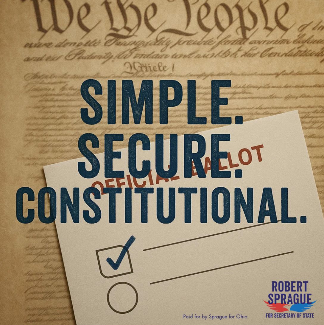 Elections in Ohio should be fair, accurate, honest, and transparent. Voters shouldn’t be left waiting days for results—they should know the winner on election night and trust that the numbers are right with an auditable paper trail.