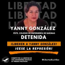 AsambleaCNCTL's tweet image. 😭Cada líder detenido es una voz apagada, un sueño robado. Yanny, Fidel, Simón y tantos otros merecen libertad. ¡No más presos por luchar! Únete al grito. @OITAmericas @ONU_es
#CeseLaRepresion
#LiberenALosTrabajadores