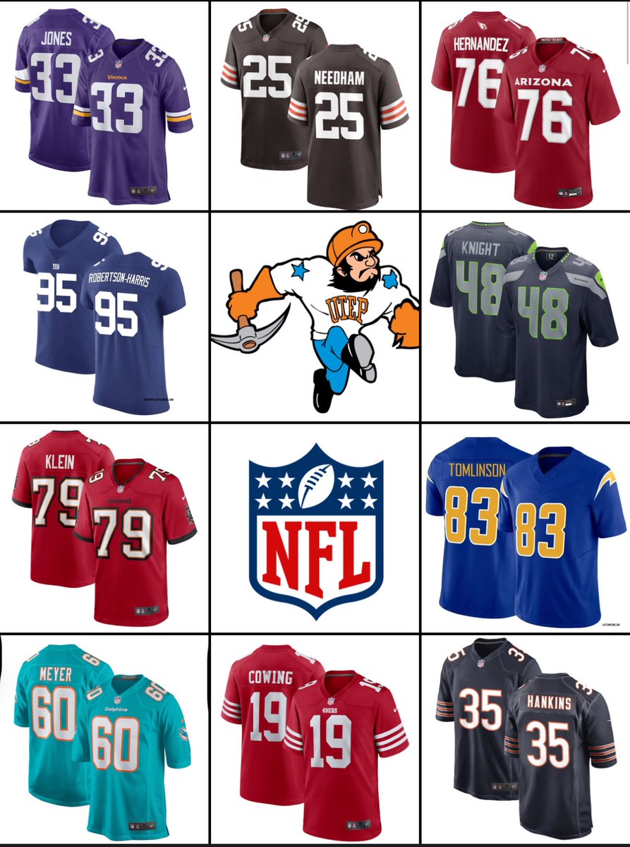 MexTexMiner's tweet image. As @NFL training camps get underway, weβd like to wish all the former @UTEPFB players good luck in their journey this year. Picks Up! π€