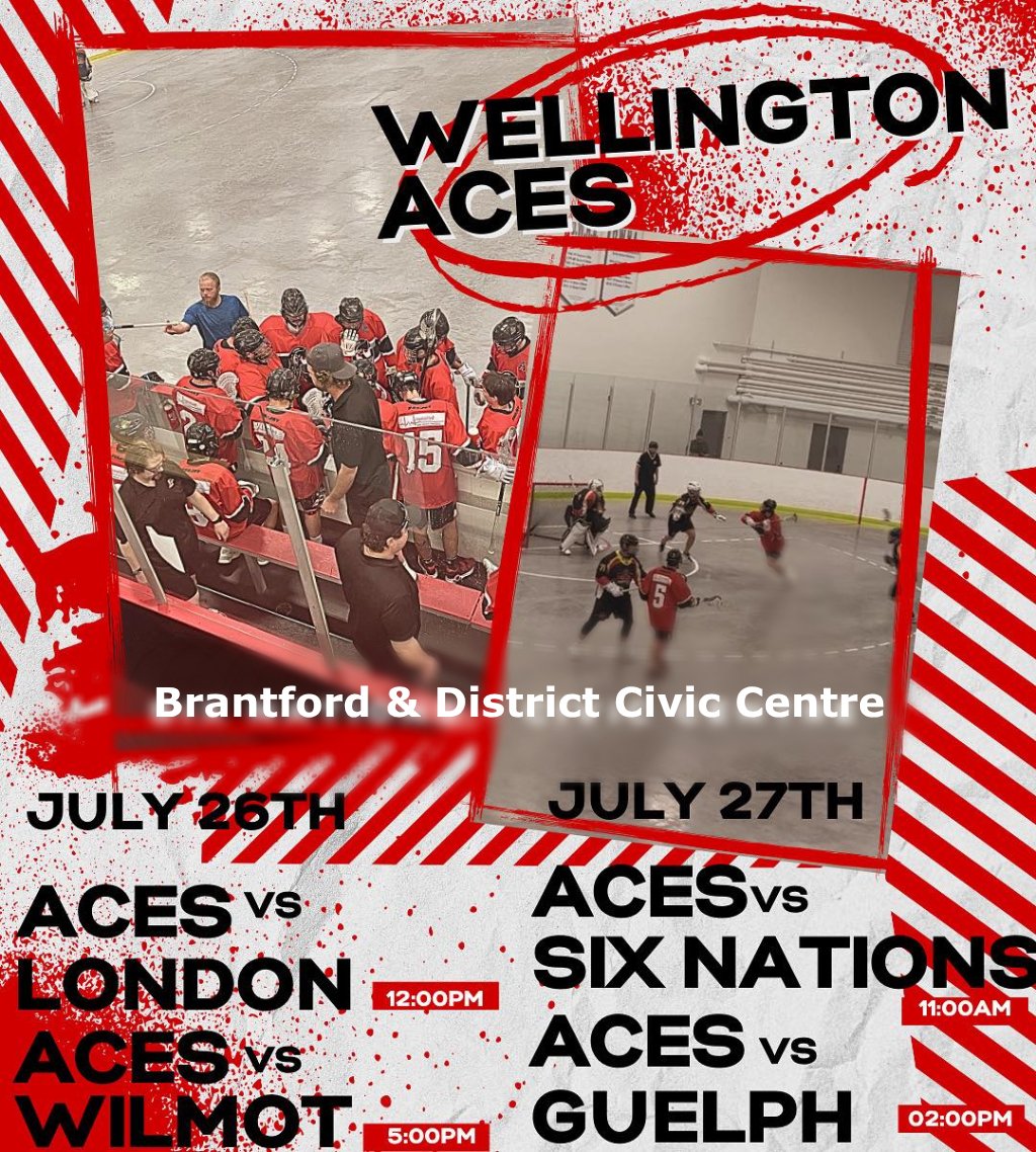 Centre Wellington Aces are in action this weekend at the Brantford &amp; District Civic Centre! 
gamesheetstats.com/seasons/9957/t…
