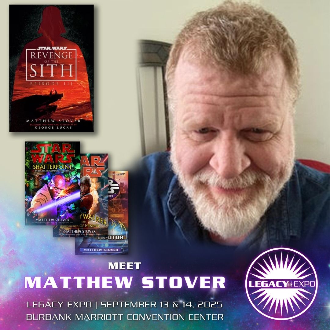 We are so excited to announce that Matthew Stover will be joining us as a guest at Legacy Expo this September! The 20th anniversary deluxe edition of his Revenge of the Sith novelization is scheduled to be released in October, featuring new annotations, an introduction by [1/2]