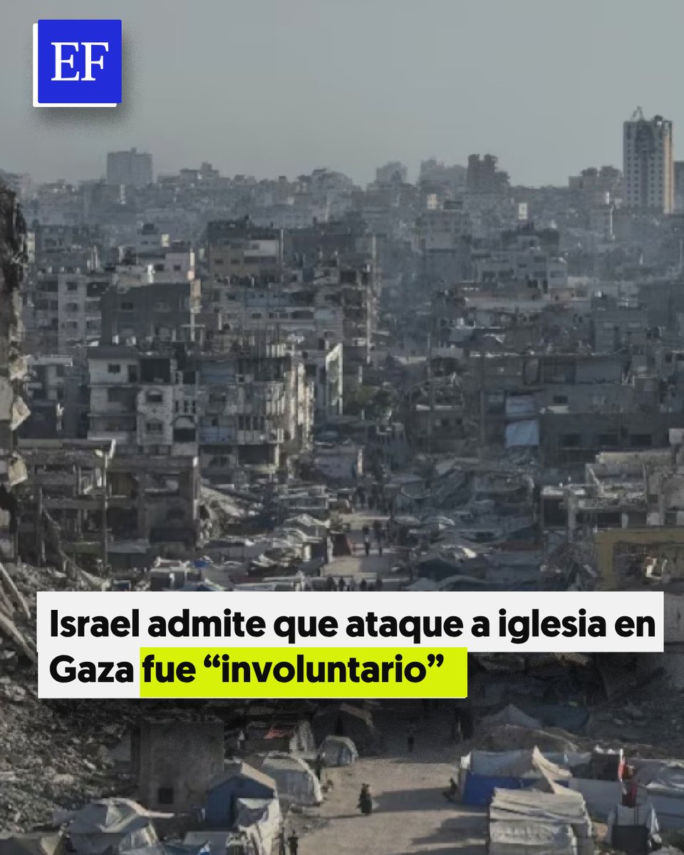 ElFinanciero_Mx's tweet image. 🇮🇱💥 Israel atribuyó a un "desvío involuntario" el ataque a la única iglesia católica en Gaza, donde murieron 3 personas. El Vaticano duda de esa versión elfinanciero.com.mx/mundo/2025/07/…