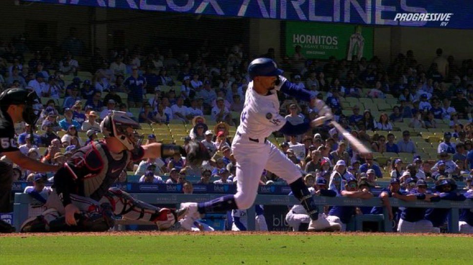 UnfathomableDFS's tweet photo. Another Umpire… not only directly effecting the outcome of an #MLB game with an incorrect call, but directly reversing the outcome.  Mookie Betts check swing, 3rd strike, game over. Nope… LA wins the game.  #MLB #mlbcentral #twins #mlbnetwork #EmilJimenez 1 of the worst. https://t.co/jm8RtkCzrG