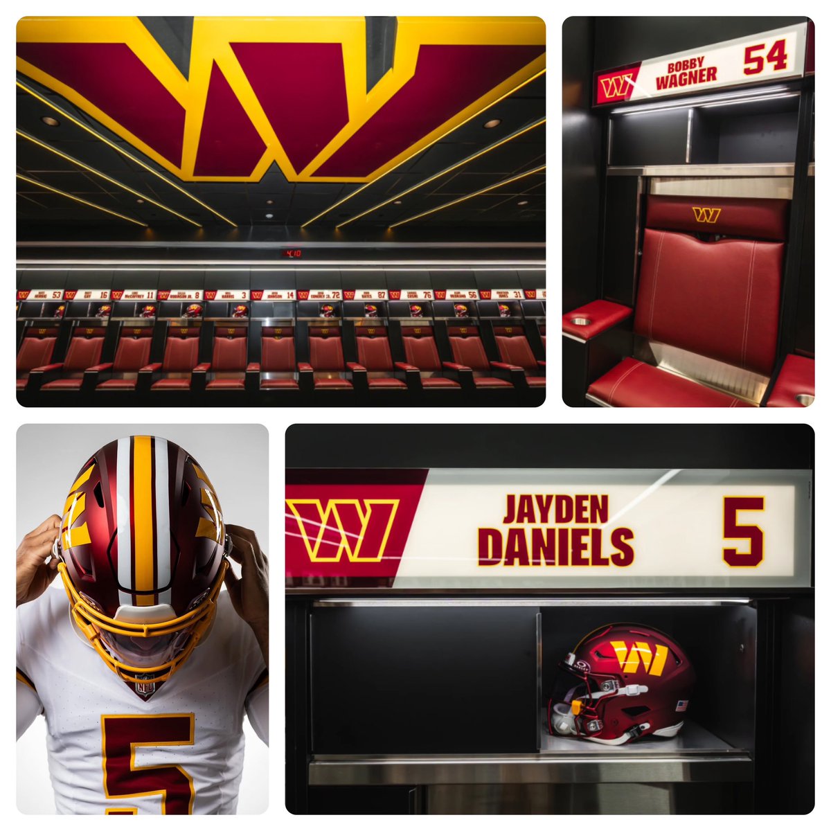 New Commanders locker room.

Further indication that the new alt will be the aesthetic future of the franchise.