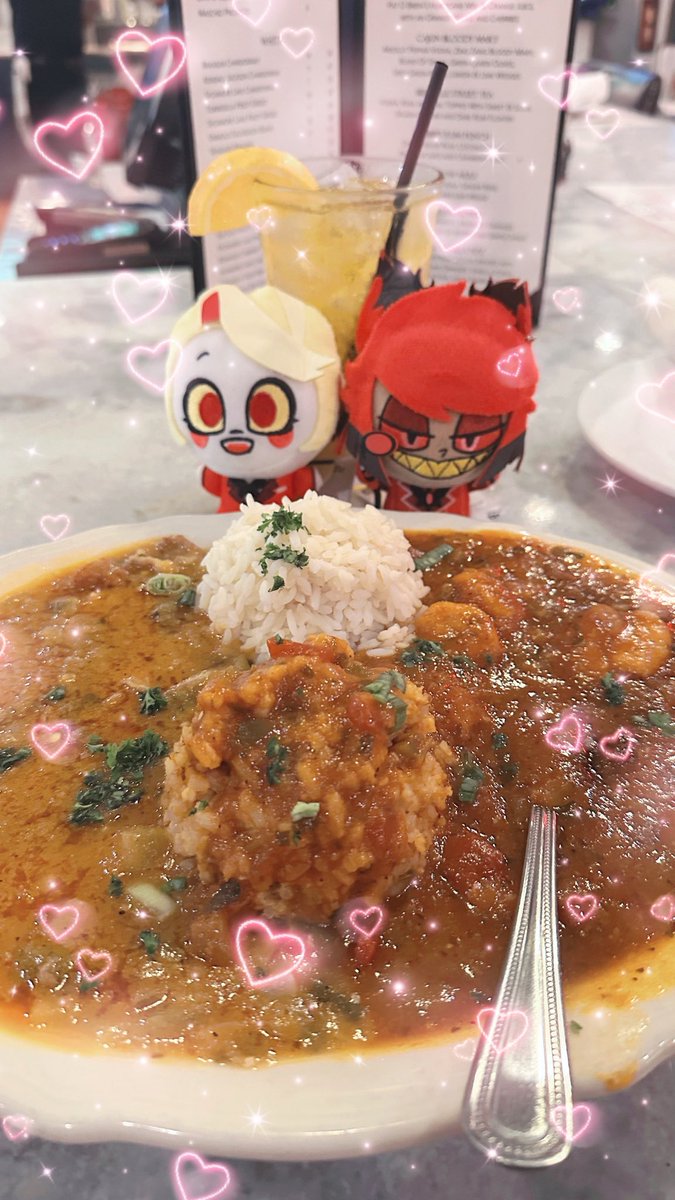 radiofucker_'s tweet photo. i took them out on a date in new orleans!! we ate jambalaya and went to a jazz bar 🦌🌈❤️

#radiobelle #charlastor https://t.co/tLAXrwsGSL