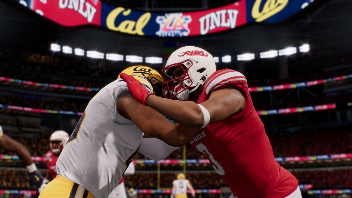LABowlGame's tweet image. One month until college football season!
If you need us, we’re in the game 🎮🔥 @EASPORTSCollege
#LABowl