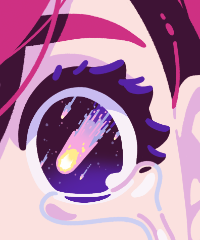 hattchoworks's tweet photo. Poured a lot of brain energy to stylize the shooting star and I'm satisfied with the result https://t.co/c1aFDsmXS5
