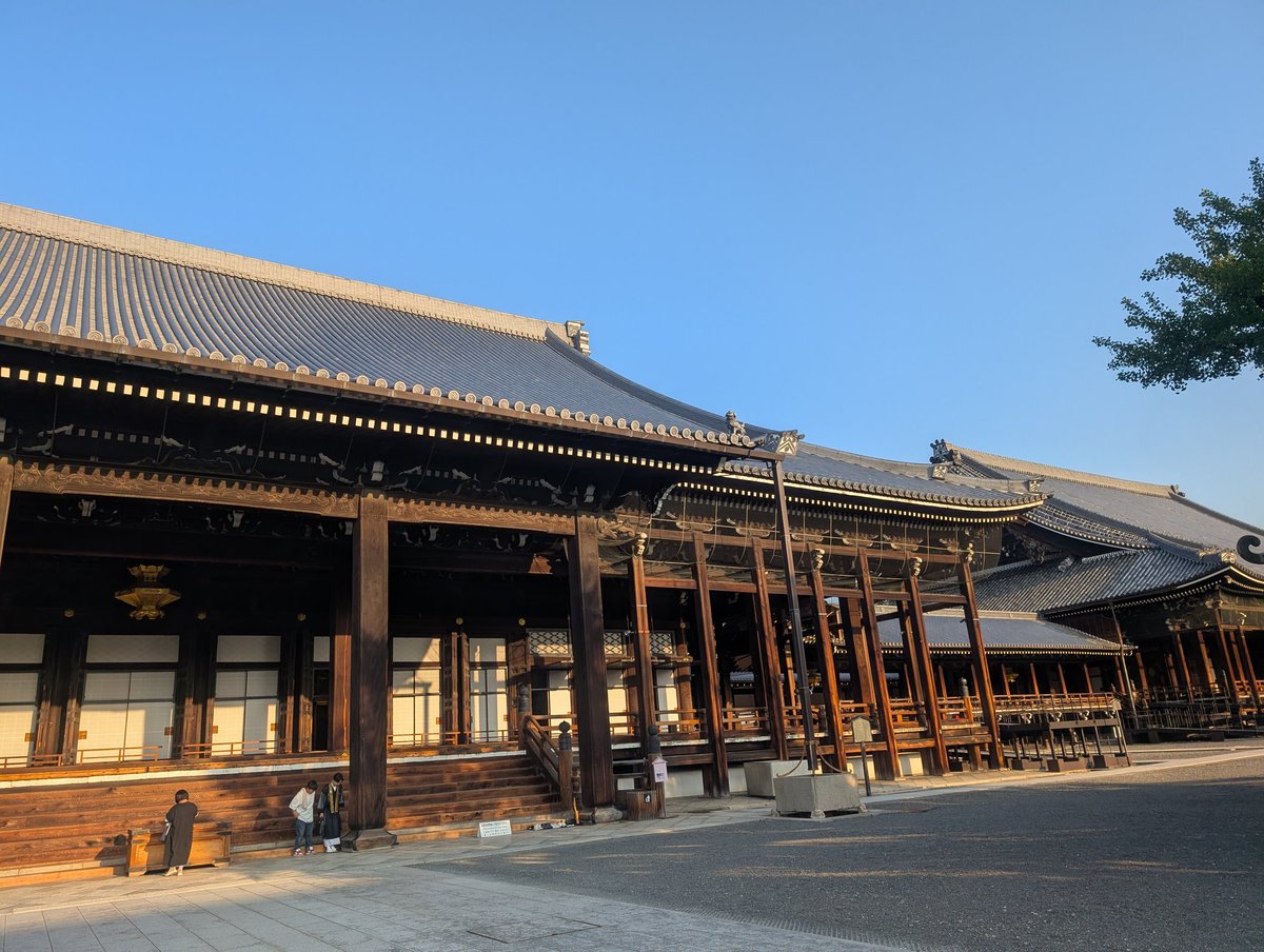 tomomi2384's tweet photo. 早朝の京都は人も少なく気持ちいいー！
朝活で西本願寺にて説法を聞いてみたり😊
日本人って凄いなぁーと思う。

いつもはテイクアウトだけど今回初めてイートイン出来る志津屋さんへ
朝からガッツリ食べますw
・京カルネ
・カスクードミニ
・ラムレーズンデニッシュ（7月限定）
・コーヒー
旨すぎー😋 https://t.co/speXS5GcKp