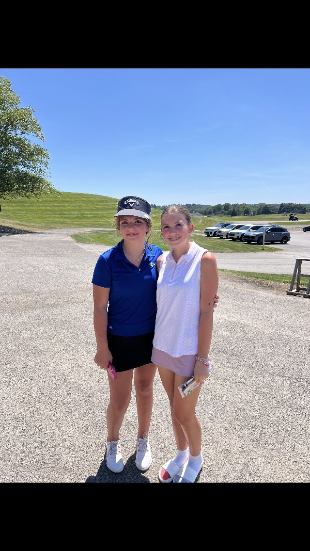 Links at Firestone 
9 hole girls

L-R
Zadie Turpak
1st - 48
Canfield ‘31

Sophia Scianna
2nd- 57
Ursuline ‘31