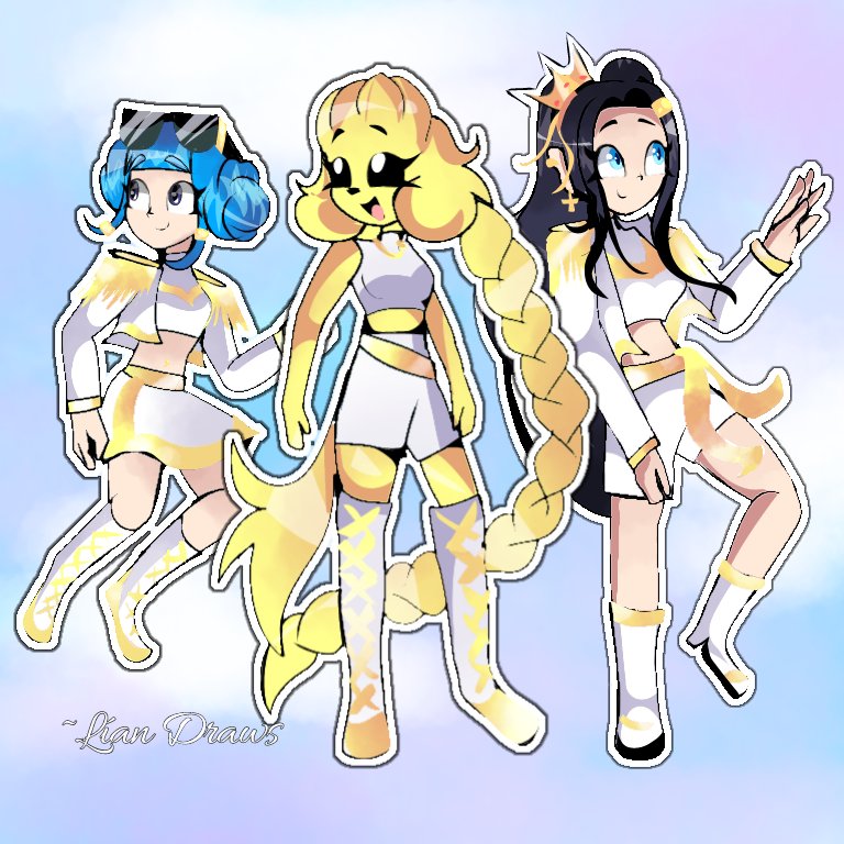 DrawsLian13079's tweet image. ✨Golden✨
#KPOPDEMONHUNTERS + #CoMPaS >son mujeres ♀️