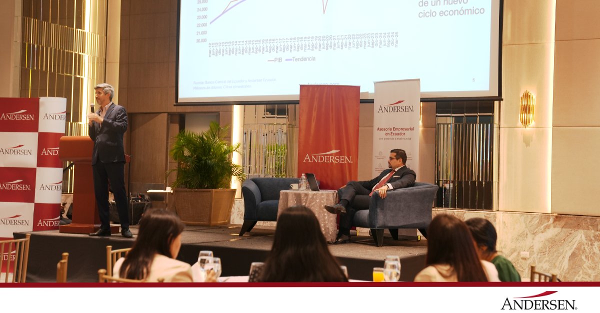 Andersen_EC's tweet image. #EventosAndersen☕
Compartimos con clientes y representantes del sector empresarial, en el Desayuno Conferencia “Previsiones económicas y acciones fiscales II Semestre 2025” impartido por nuestros expertos, @FcoBrionesR - Senior Partner, y @vicente_pazmino - Director.