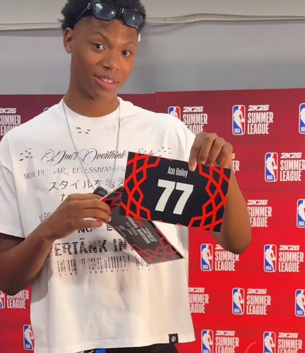 KatoParinaSLC's tweet image. Ace Bailey will be a 77 overall in NBA 2K26