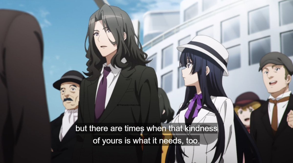 TheseAnimeLines's tweet image. Don't be so down on yourself. Like I said before, differences between allies are the key to a strong team. There are times when what the team needs is ruthlessness but there are times when that kindness of yours is what it needs, too.
~ Klaus || Spy Classroom
#AniTwt