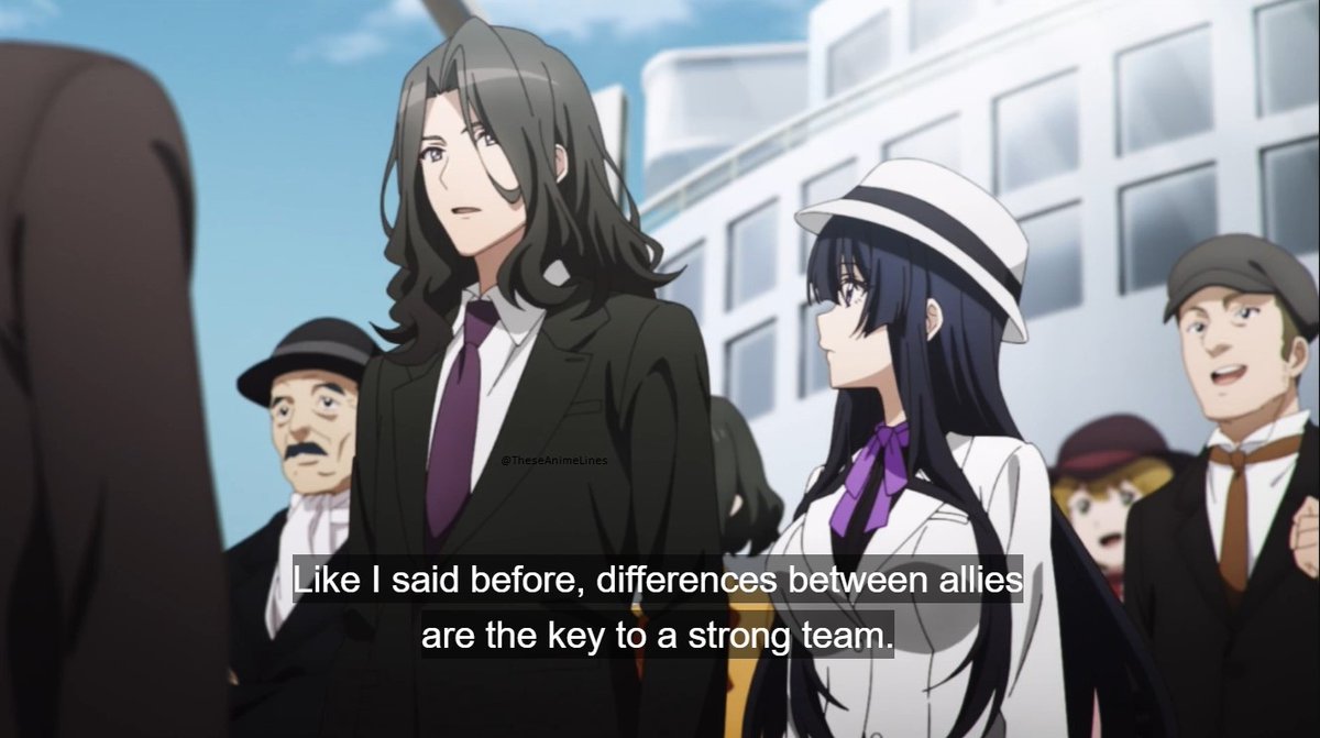 TheseAnimeLines's tweet image. Don't be so down on yourself. Like I said before, differences between allies are the key to a strong team. There are times when what the team needs is ruthlessness but there are times when that kindness of yours is what it needs, too.
~ Klaus || Spy Classroom
#AniTwt