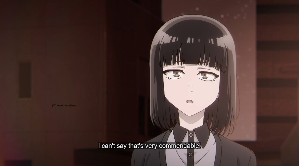 TheseAnimeLines's tweet image. Sticking your nose in other people's pasts... I can't say that's very commendable.
~ Suzushiro Hatsuka || Call of the Night
#AniTwt