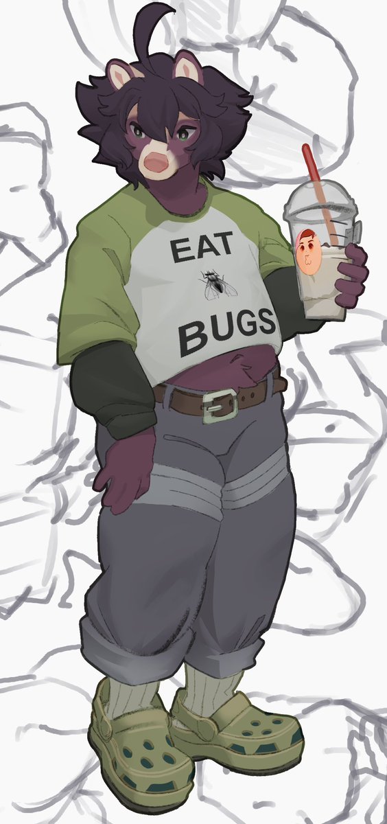ItsFreakingKona's tweet image. fursona doodle