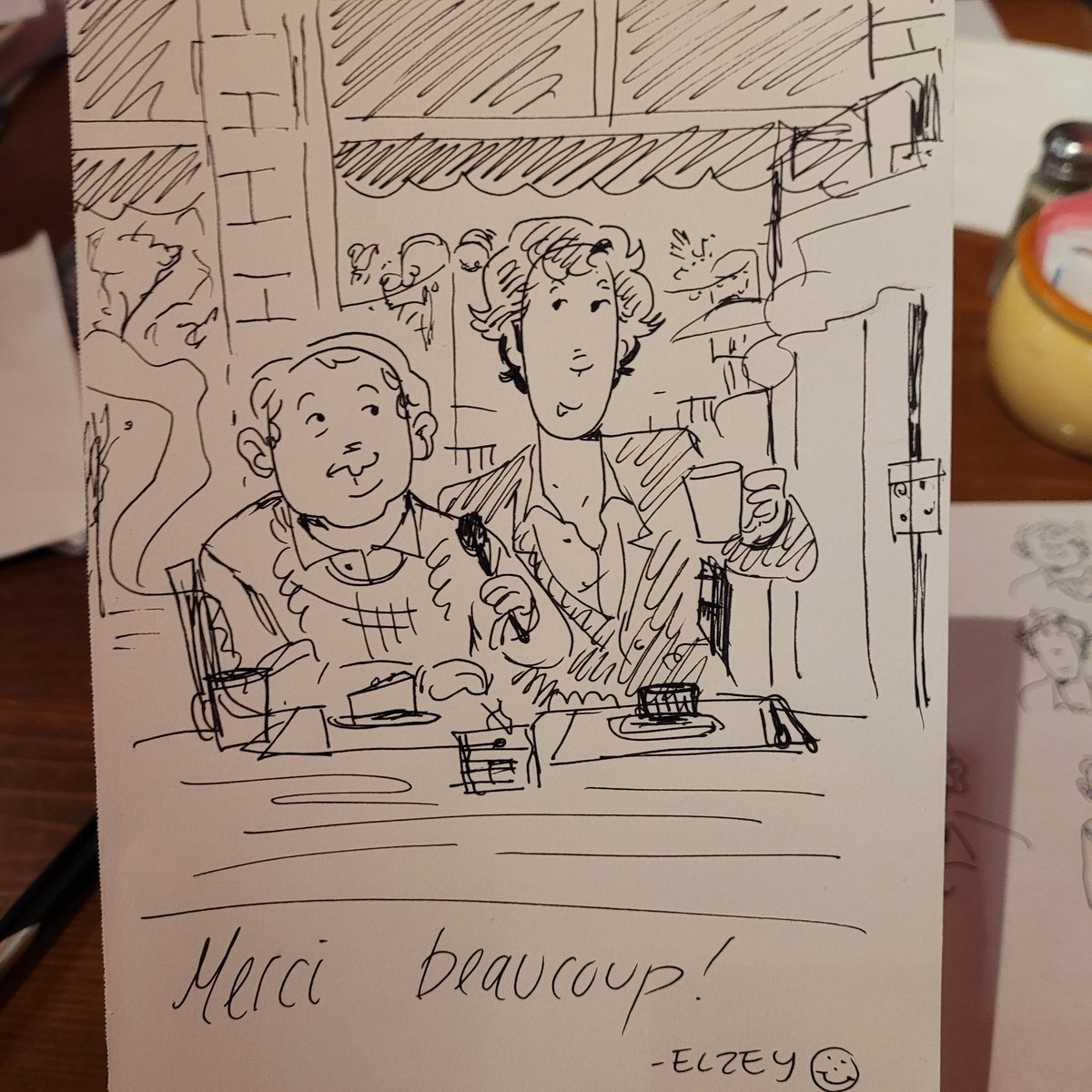 holmosexualitea's tweet image. Thank you doodles for waiters are ALWAYS on... even on vacation ❤️