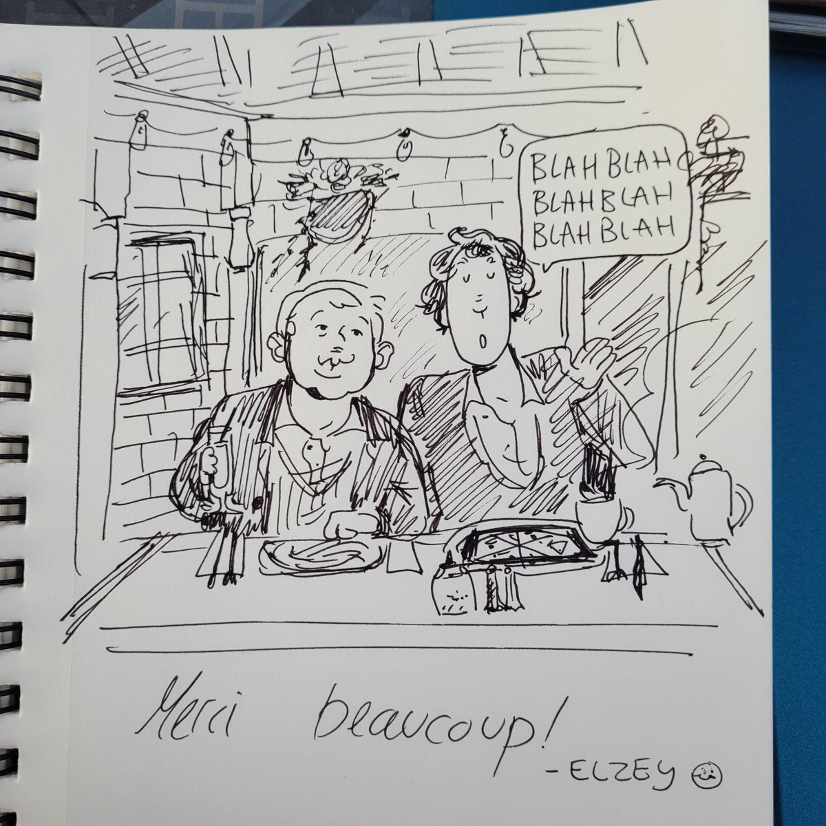 holmosexualitea's tweet image. Thank you doodles for waiters are ALWAYS on... even on vacation ❤️