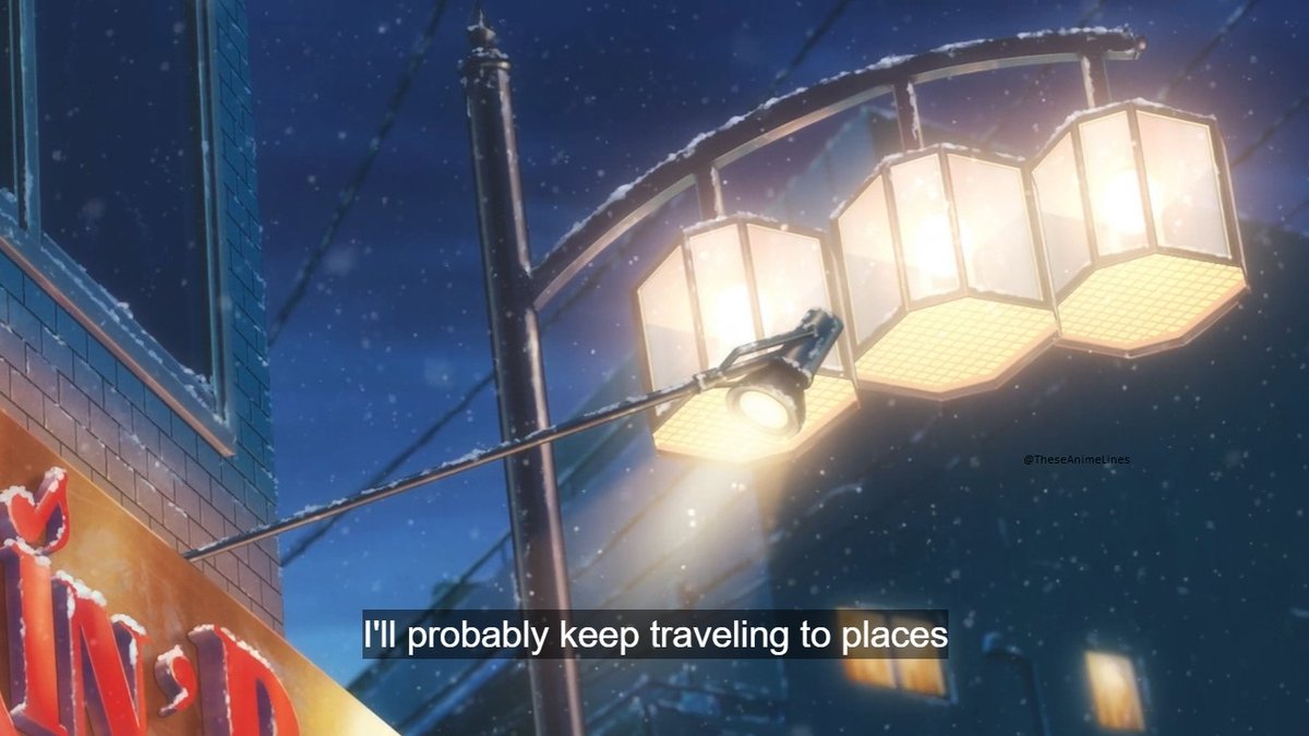 TheseAnimeLines's tweet image. I'll probably keep traveling to places and meet all kinds of people during my travels. But none of those places will have you.
~ Nagi Itsuomi || A Sign of Affection
#AniTwt