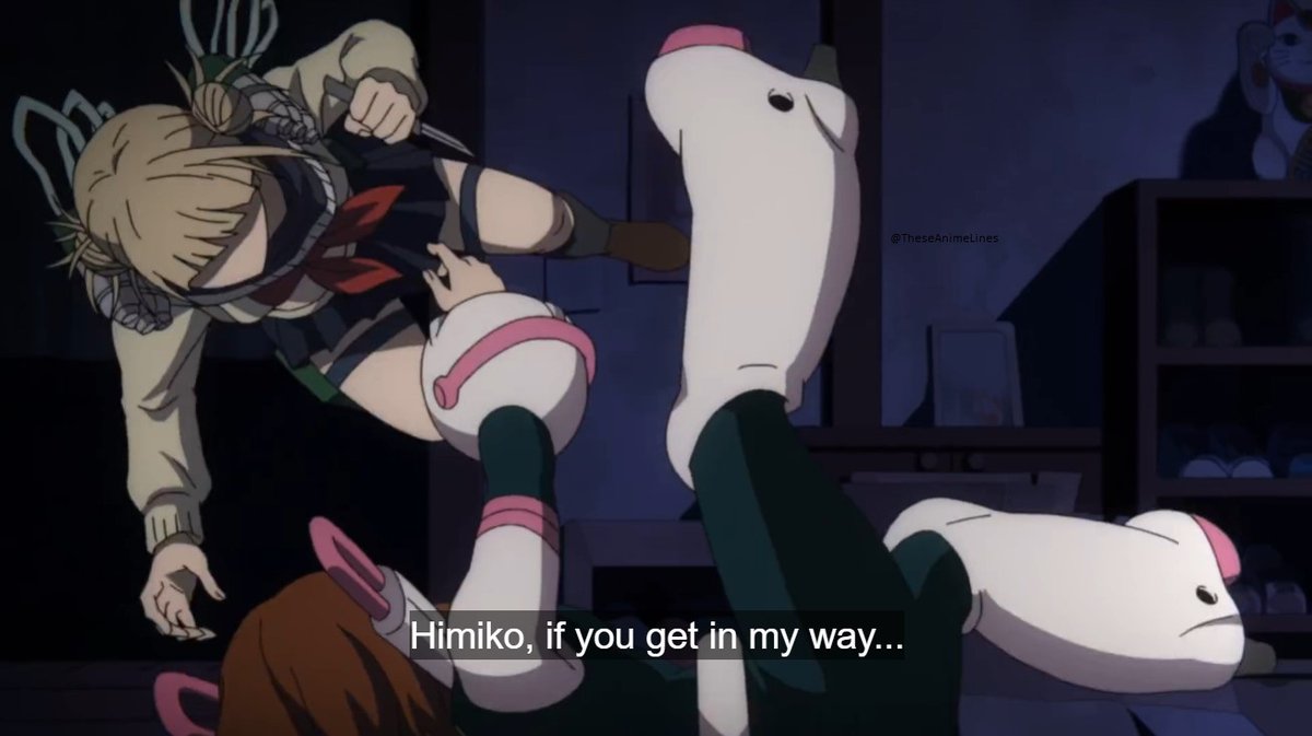 TheseAnimeLines's tweet image. I only want to save as many people as I can! Himiko, if you get in my way... I'll apprehend you right here!
~ Uraraka Ochako || My Hero Academia
#AniTwt