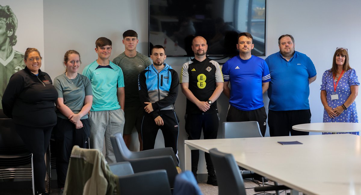 IrishFA's tweet image. This week we welcomed participants from the Connect Employability programme, delivered with @BelfastWorks 🤝
Our ‘Get to Know the Irish FA’ session saw staff share their roles and career journeys - showing there’s more than one way to work in football ⚽️