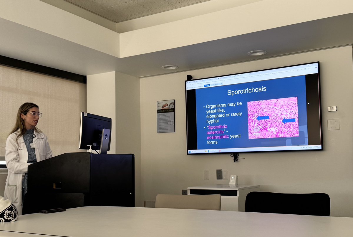 ccf_idfellows's tweet image. Infectious Disease meets Dermatopathology at today’s brilliant grand rounds by Dr. Claudia Ricotti, packed with fascinating histopathology and great cases! 🔬🦠
#dermtwitter #IDtwitter #DermID #IDMedEd #IDfellows