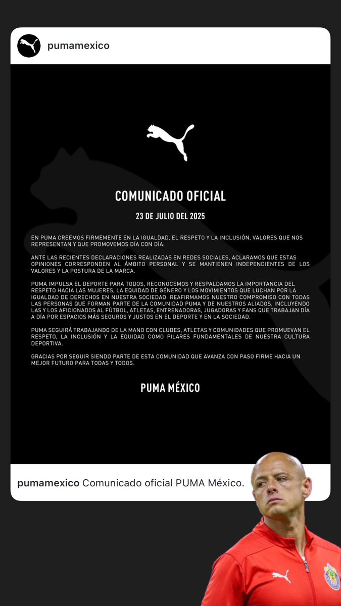 oswaldomujica's tweet photo. Yo estoy LIVING con las sanciones y el nulo apoyo al Chicharito con sus últimas declaraciones. https://t.co/WgNzdGZmth