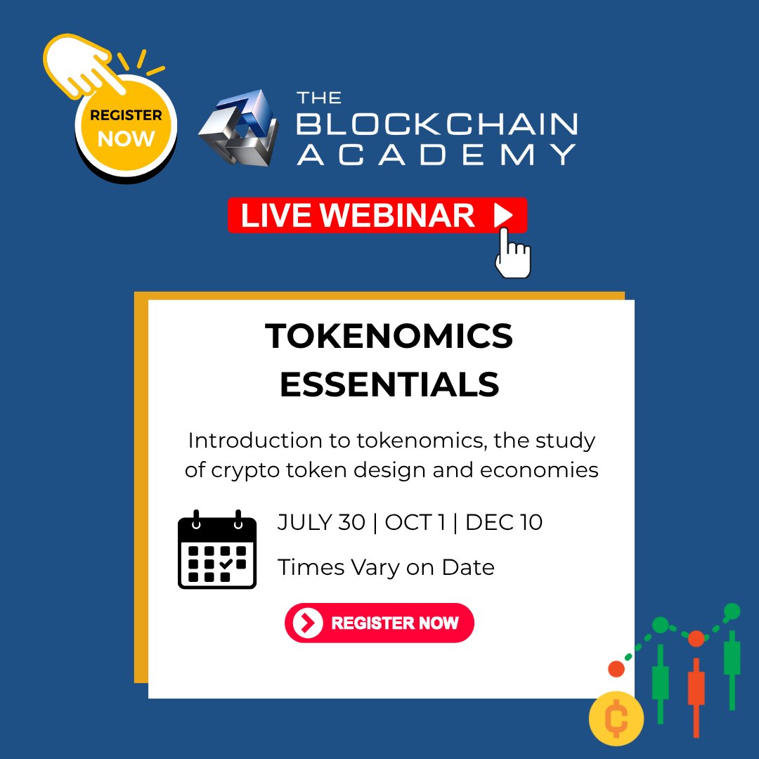 🚨Live Course
 Tokenomic Essentials: Mastering the New Economy: Discover the Power of Tokenomics
 🧠 Learn how blockchain is redefining value
 📅 JULY 30 | OCT 1 | DEC 10 ⏰ Times vary by date
 🎓 Certificate Included
 🔗 Register: on360.co/tokenomic-esse…
 #CryptoCareers