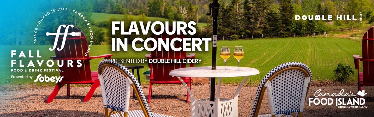 The atmosphere of Flavours in Concert resembles that of a Garden Party, with multiple food stations. The key feature is the location, complete with the field, orchard, and trees that make up the beautiful landscape of Double Hill Cidery.

🎟️: tickets.fallflavours.ca/3dfa66b16dd984…