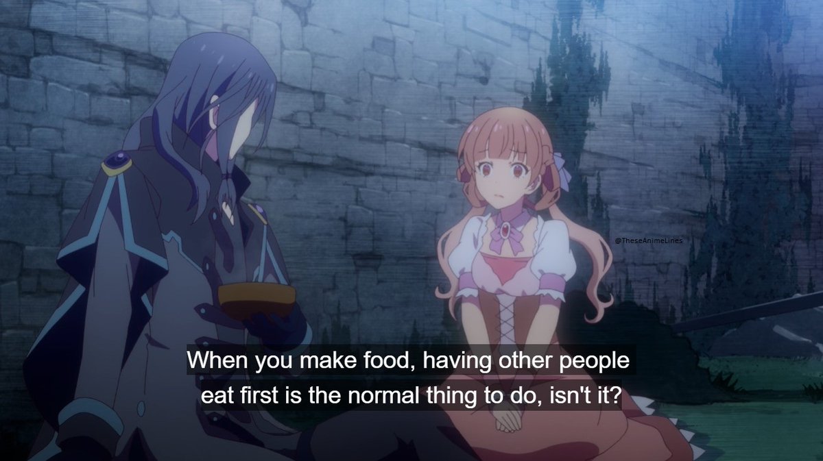 TheseAnimeLines's tweet image. "Before serving yourself, you gave me soup. That surprised me."
"What are you talking about? When you make food, having other people eat first is the normal thing to do, isn't it?"
~ Shall Fen Shall & Halford Anne || Sugar Apple Fairy Tale
#AniTwt